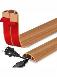 1pc 200cm Thick Self-Adhesive Cable Management Strap - High-Grade PVC Cable Organizer, Suitable For Household, Factory, Office Use