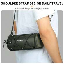 Bolsa impermeable para manillar de bicicleta de carretera, bolsa multifuncional para tubo frontal de montaña, alforja de marco portátil, bolso de hombro para exteriores LGDA - Verde - Ver 7