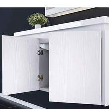 Carta da parati adesiva in vinile con disegno di grana di legno bianco, impermeabile e rimovibile, con motivi abbinati a colori casuali, perfetta per soggiorno, cucina, camera da letto, dormitorio e ristrutturazione di mobili, ideale per decorazione autunnale delle pareti e dei mobili | Decorazione autunnale