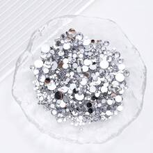 Đá giả kim cương giả bằng nhựa, hỗn hợp kích thước 2mm-6mm, 1440/2000 viên/gói, nhiều màu sắc, không cần keo nóng, mặt phẳng, có keo dính, dùng trang trí móng tay, đá giả kim cương lấp lánh, hạt nhựa dẻo, thích hợp cho trang trí móng tay, cốc, chai, ly, điện thoại, phụ kiện DIY mỹ phẩm, v.v. - Kích thước hỗn hợp - Xem 48
