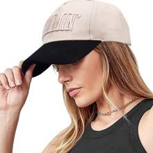 Vintage Two-Tone Trucker Hat Adjustable Baseball Cap With Mommin Embroidery Ponytail Fit Unisex Outdoor Casual Headwear