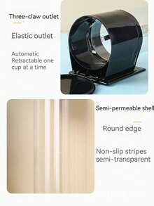 1pc Disposable Cup Lifter Paper Cup Drop Holder Punch Free Paper Cup Holder Water Cup Storage Rack Automatic Cup Lifter