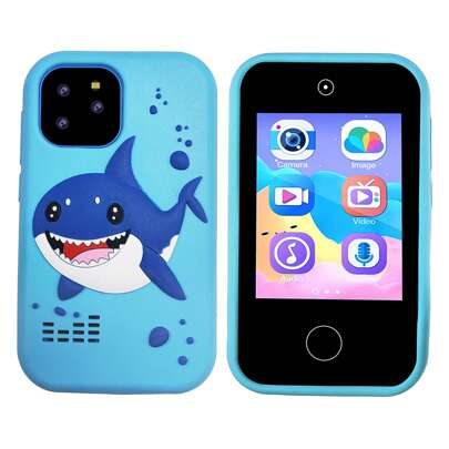 Juguete de teléfono inteligente para niños, con juegos de aprendizaje incorporados, regalo de Navidad y cumpleaños, adecuado para niños y niñas de 3 a 7 años