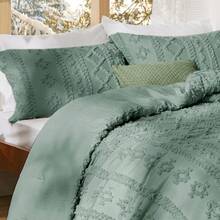 Luxurious Tufted Boho Comforter Set Queen Size - Premium Beige Bedding Ensemble With 3-Piece Shabby Chic Embroidery, Ideal Gifts For Women, Soft Jacquard Queen Comforter For All Seasons - 13 - 綠色 - 優雅 - 查看 3