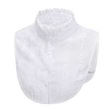 1pc Women White Detachable Adjustable Peter Pan Collar Casual Comfort, For Outfit Matching For Dress For Christmas Decor, Festival - White - View 7