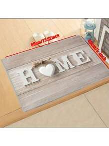 1 Piece Of 3D Heart-Shaped Printed Kitchen Mat, Sweet Holiday Carpet, Daily Decorative Floor Mat, Washable Carpet, Silicone Bottom Soft Crystal Suede Leather, Beautiful, Non Slip, Comfortable, Suitable For Dining Rooms, Living Rooms