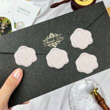 25 PCS Eucalyptus Wax Seal Stickers Self Adhesive Rosemary Envelope Wax Seal Stickers Vintage Embossed Wedding Invitation Envelope Stickers
