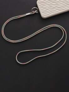 New High-End Luxury Rhinestone Mobile Phone Lanyard With Diamond Inlay Crossbody Phone Case Diamond Chain Anti Fall Hanging Accessory For Women - Multicolor - View 4