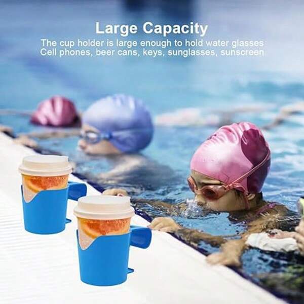 Poolside Cup Holder Pool Rack Pool Cup Rack Drink Beer Cup Holder