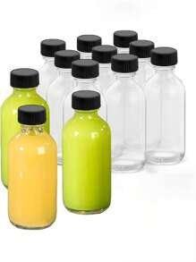 2 Oz kleine Glasflaschen: Mehrfachpackung, Mehrzweck & wiederverwendbar. Werfen Sie einen Blick auf diese 2 Oz (60ml) kleinen Glasflaschen! Erhältlich in transparent oder braun. Sie können zwischen 5er-Pack, 3er-Pack, 2er-Pack oder Einzelflasche wählen.