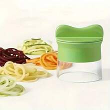 1PC Multi Functional Spiral Vegetable Slicer - Handheld Fruit And Vegetable Slicer, Suitable For Carrot, Cucumber, Zucchini Noodle Making Machine, Kitchen Salad Tool, Quick Production Of Water Vegetable Noodles, A Small Kitchen Tool Used - Multicolor - View 11