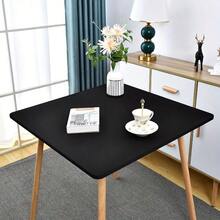 1 Set Round Table Elastic Tablecloth, Cocktail Elastic Tabletop Cover, Round Outdoor Tablecloth, Elastic Tablecloth For Restaurant, Kitchen, Home Decor - Multicolor - View 5