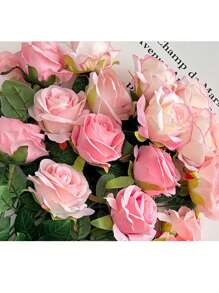 Rosa di velluto artificiale, decorazione per matrimoni, decorazione domestica per San Valentino, regalo di rose, rosa rosa