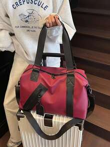 Sport Gym Bag For Women Men Shoulder Crossbody Bag,Messenger Bag With Wet Dry Storage Pocket For Daily Work Fitness Yoga Pilates Travel Duffle Bag - Multicolor - View 9