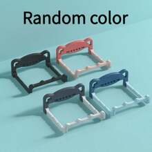 4pcs Foldable Wash Basin Holder, Wall Mount Towel Rack, No Drill, Basin Shelf, Pot Lid Rack - Multicolor - View 5