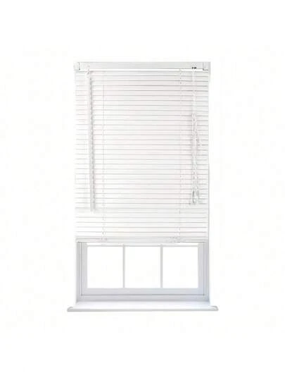 BLOOM STORE-Persiana PVC Ventana con Lamas Horizontales Interior y Exterior. Estor Ajustable Protector de Luz para Hogar y Oficina Fácil Instalación.