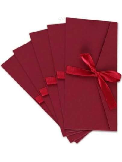 Envelopes de papel kraft retrô, cartões-presente com fita para convites, cartas de casamento feitas à mão