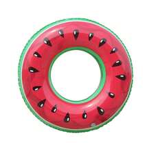 1pc Summer Pool Party Thickened Inflatable Fruit Life Ring, Swimming Pool Float - Watermelon - View 2