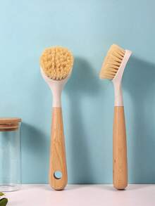 多功能长柄厨房清洁刷 - 耐用刷毛，适用于锅、碗和平底锅 - 非常适合在浴室、卧室、客厅和户外使用，强力厨房清洁刷。 - 彩色 - 查看 5