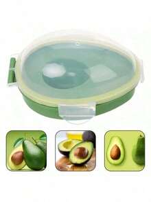 1PC Reusable Avocado Preservation Box - Avocado Storage Container, Plastic Flip Design, Refrigerator Food Preservation Box, Used To Keep Avocados Fresh, Ideal Refrigerator Storage Tool, Kitchen Tool - Multicolor - View 6
