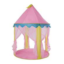 1 pieza Casa de juegos reforzada con castillo de hadas con lentejuelas rosas brillantes, espaciosa sala de juegos secreta con malla transpirable, adecuada para las temporadas de primavera, verano y otoño, regalo de cumpleaños/Navidad/Pascua