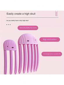 Glamorous Style 1/2 Packs Angel Themed Plastic Hair Volumizing Clips - No Feather, The Color Depth Is Random Easy Operation Hand Washable - Power-Free Root Lifting Combs For Heightened Hairstyling - Multicolor - View 7