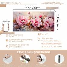 1/2 cái/bộ Tranh in nghệ thuật vải canvas hoa mẫu đơn hồng không khung - Trang trí tường hiện đại, thực vật, hoa sống động cho phòng khách và phòng ngủ, Áp phích hiện đại chân thực với tán lá đỏ và xanh lá cây phong phú, Trang trí nhà sang trọng, Trang trí phòng, Áp phích, Nghệ thuật treo tường, Đồ trang trí phòng - Nhiều màu - Xem 14