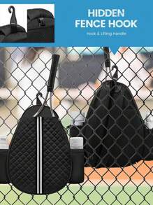 Bolsa diagonal leve multifuncional para raquetes de tênis masculinas e femininas, bolsa esportiva para tênis e badminton Pick Ball