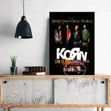 1张/3张墙面艺术海报，带框/不带框流行音乐海报，Korn摇滚乐队印刷品，帆布画，现代家居卧室俱乐部酒吧咖啡厅装饰礼品 - 彩色 - 查看 6