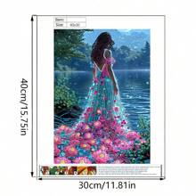 1pc DIY Crystal Rhinestones Mosaic Kits, Special Shaped Partial Frameless Handmade Crafts For Beginners, 5D Human Figure Pattern, Suitable For Bedroom, Office, Living Room, Wall Decor