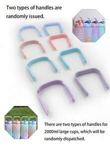 1 件带时间标记的夏季渐变激励水瓶，大容量便携式运动杯（水杯有 2L/750ml/280ml 可选），防漏饮料瓶，健身房/办公室/户外补水追踪器，成人和学生的理想礼物