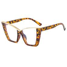 1pc Personalized Metal Frame Fashion Elegant Large Frame Casual Non-Prescription Glasses - Clear - View 14