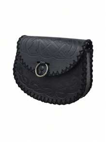 1 Pieza Bolsa de Cinturón con Relieve Vikingo, Bolso Lateral Vintage Medieval, Bolsa de Cinturón Portátil de la Edad Media para Disfraz, Cosplay, Halloween