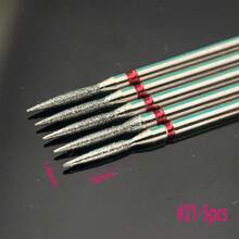 DeDryDS 5/10件套指甲打磨钻头，角质层打磨钻头，锥形角质层打磨钻头，3/32柄电动打磨钻头，用于指甲准备和修甲修脚工具
