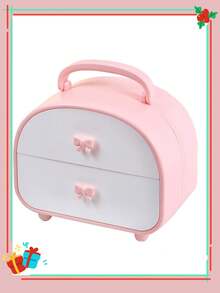 صندوق درج المكتب القطعة الواحدة، صندوق تخزين اكسسوارات الشعر، صندوق تخزين المجوهرات، صندوق تخزين المكتب المصغر، صندوق تخزين مستحضرات التجميل العصرية، علبة تخزين مستحضرات التجميل، منظم تخزين مستحضرات التجميل متعدد الوظائف مقاوم للغبار والماء، منظم مكياج، حقيبة تخزين مجوهرات، علبة مكياج، منظم مكياج، حقيبة مكياج