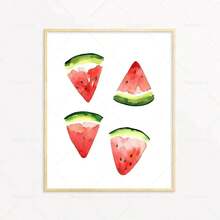 1 Stück Geschenk Moderne Früchte-Poster Avocado Zitrone Wassermelone Pfirsich Papaya Wandkunst Leinwandmalerei Nordischer Druck Küche Heim Dekoration Optional mit Rahmen - Verschiedenfarbig - Übersicht 41