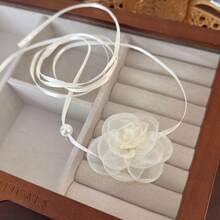 1件装大号红色花朵颈链，女士晚装 - 紅色 - 查看 35