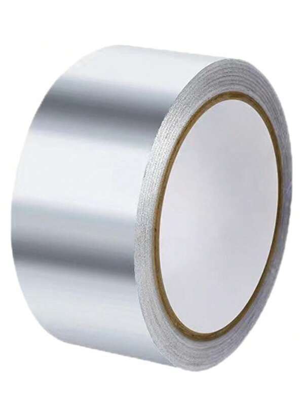 1 Stück Aluminiumfolienklebeband für Küche, Hochtemperatur-Isolierendes Klebeband, wasserdichtes selbstklebendes Klebeband gegen Schimmel für Herde, Mehrzweck-Aluminiumfolienklebeband für Ofenrohrisolierung