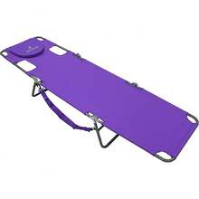 Ostrich Beach Lounge Chair, Folding & Reclining Outdoor Chaise Lounger, Blue - Purple - View 3