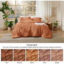 Luxurious Tufted Boho Comforter Set Queen Size - Premium Beige Bedding Ensemble With 3-Piece Shabby Chic Embroidery, Ideal Gifts For Women, Soft Jacquard Queen Comforter For All Seasons - 28-南瓜-優雅 - 查看 6