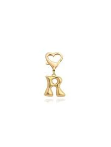 Bubble Letters Cute Necklace Pendant Bag Pendant-Lucky Crystal Pendant, Alphabet Letters A-Z, Shiny Alloy Bag And Backpack Pendant-Perfect Gift For Birthdays And Special Occasions, Key Chain Ring Bag Backpack Pendant Car Pendant Gift For Ladies And Girls, Wallet And Handbag Accessories. - Gold - View 14