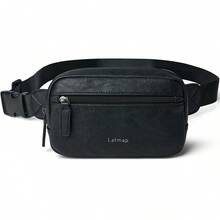 LATMAP Bum Bags For Women Small Fashion Crossbody Bag For Women  PU Leather Waterproof Waist Bag Holiday Bag Suitable For Shopping ,Sports ,Mother's Day Gift,Back To School Season Essentials & Holiday Essentials,Black Bag - Black - View 11