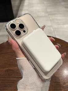 Simple Acrylic Magnetic Wireless Charging Transparent Phone Case Compatible With IPhone 17 Pro Max/17 Pro/17 Air/17/16 Pro Max/16/16 Pro/16 Plus/11/15/15 Pro/15 Pro Max/12/13/14 Pro Max/XS/XR/11 Pro/11 Pro Max/12 Pro/12 Pro Max/13 Pro/13 Pro Max/7 Plus/14 Pro/14 Pro Max/14 Plus/7 Plus/8 Plus/8/SE2/12 Mini/13 Mini, Durable And Anti-Yellowing Hard Shell