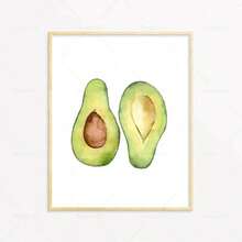 1 Stück Geschenk Moderne Früchte-Poster Avocado Zitrone Wassermelone Pfirsich Papaya Wandkunst Leinwandmalerei Nordischer Druck Küche Heim Dekoration Optional mit Rahmen - Verschiedenfarbig - Übersicht 73