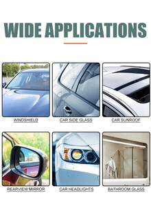 Car Headlight Restoration Fluid Automotive Headlight Oxidation Yellowing Scratches Blurring Enhancement Crystal Plating Coating Refurbishment Agent - Black - View 8