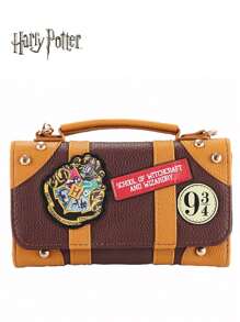 WB 1PC Harry Potter Officially Licensed Wallet Harry Potter Hermione Ron Hogwarts Bookbag Nine And Three Quarters Fashion Personalised Shoulder Bag Retro Crossbody Wallet Harry Potter Hermione Ron Hogwarts Round Bag Nine And Three Quarters Fashion Personalised Shoulder Bag Knitted Embroidered Crossbody Birthday Surprise Halloween Thanksgiving Gift