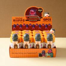 1pc New Arrival High-Quality Hippo Plush Doll, Cute Blind Box Toy, Phone/Car Decor, Collectible, Wonderful Gift