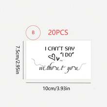 علامات صغيرة على زجاجات الشمبانيا للطلب من الصديقات لحضور حفل الزفاف - مجموعة من 10/20 - فكرة هدية صندوق "لا أستطيع أن أقول نعم دونك"