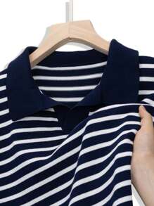 Camisa polo masculina casual listrada de manga curta, roupa de verão, Páscoa, roupas masculinas, camiseta masculina, férias masculinas, blusa de verão, dia dos pais, viagem ao ar livre para a praia, fresca e respirável