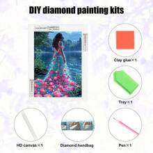 1pc DIY Crystal Rhinestones Mosaic Kits, Special Shaped Partial Frameless Handmade Crafts For Beginners, 5D Human Figure Pattern, Suitable For Bedroom, Office, Living Room, Wall Decor